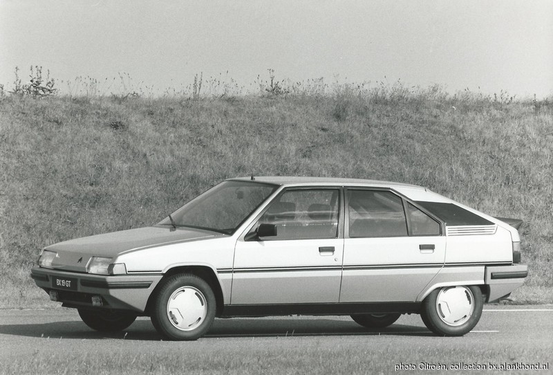 Persfoto BX 19 GT modeljaar 1985
