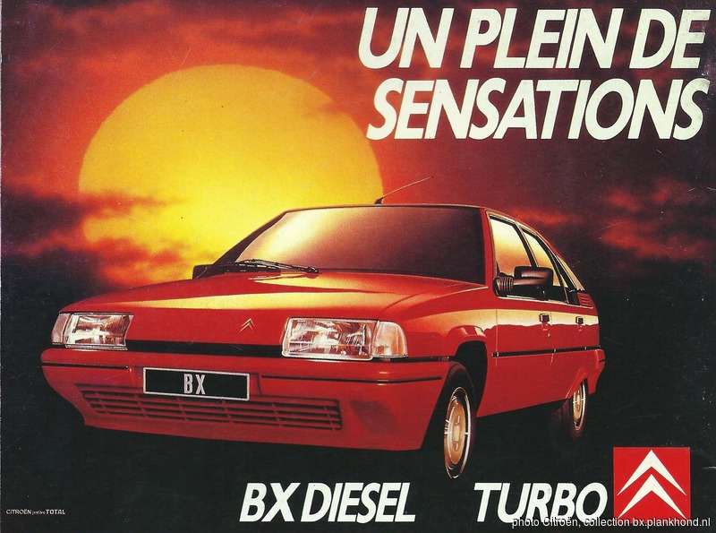 Franse advertentie BX TRD Turbo